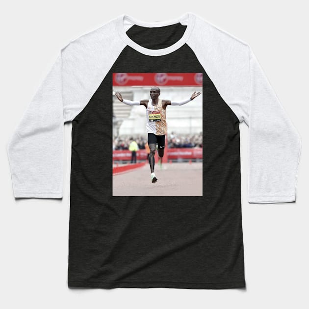 Eliud Kipchoge 3 Baseball T-Shirt by BreanRothrock